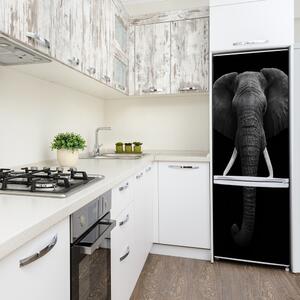 Autocolant pe frigider elefant african