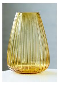 Vază din sticlă Bitz Kusintha, înălțime 22 cm, galben