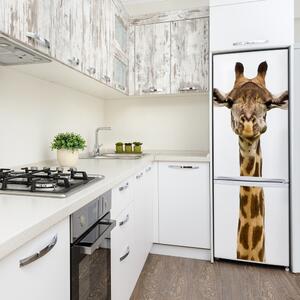 Autocolant frigider acasă Girafă