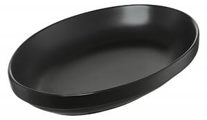 Platou oval 14x9.5cm, negru, Salsa