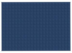 Pătură cu greutăți, albastru, 155x220 cm, 7 kg, material textil