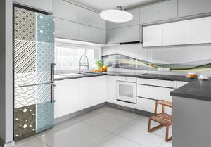 Autocolant frigider acasă modele geometrice