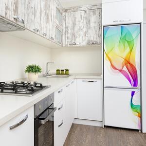Autocolant pe frigider culoare abstracție