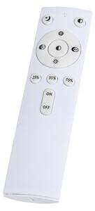 Plafoniera albă 33 cm inclusiv LED și dimmer cu telecomandă - Iene