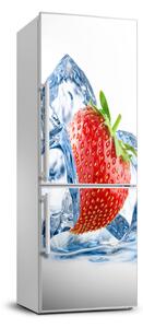 Autocolant pe frigider Căpșuni și gheață