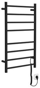 Sapho , uscator de prosoape electric REDONDO, rotund, 500x900 mm, 75 W, mat negru, ER220BV