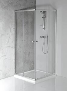 Aqualine Aqualine, paravan de duș pătrat AGGA 800x800mm, sticlă transparentă, HLF808Y