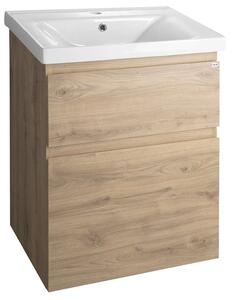 Aqualine Aqualine, dulap pentru lavoar ALTAIR 57x72,5x45cm, stejar emporio, AI360