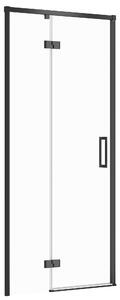 Cersanit Larga uși de duș 90 cm înclinabilă negru mat/sticlă transparentă S932-128