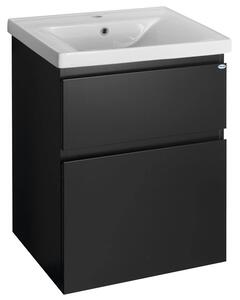 Aqualine Aqualine, dulap pentru lavoar ALTAIR 57x72,5x45cm, mat negru, AI660