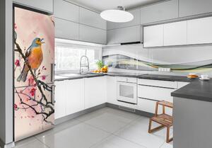 Autocolant frigider acasă Pasărea pe o ramură