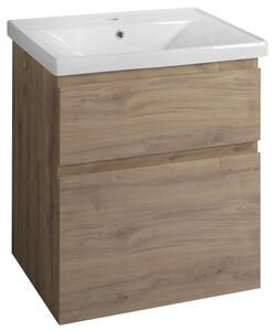 Aqualine Aqualine, dulap pentru lavoar ALTAIR 61,5x72,5x45cm, stejar emporio, AI365