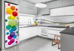 Foto Autocolant pentru piele al frigiderului cuburi de culoare