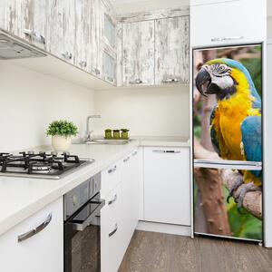 FotoFoto Autocolant pentru piele al frigiderului Ara papagal