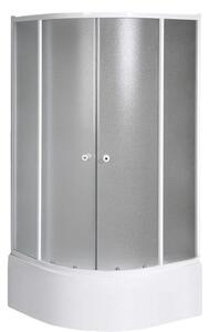 Aqualine Aqualine, paravan de dus patrat ARLEN 800x800mm, sticla BRICK, BTR803