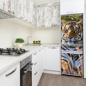 Autocolant pe frigider Tigru