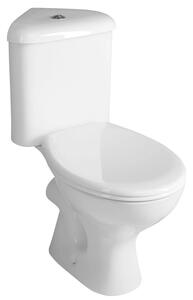 Aqualine Aqualine, CLIFTON Vas combinat WC pe colț cu rezervor, inclusiv set de apă, alb, FS1PK
