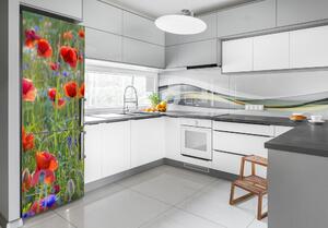 Foto Autocolant pentru piele al frigiderului wildflowers maci