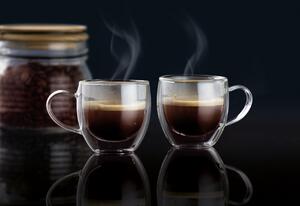 Set 2 cesti cafea espresso 100ml, termorezistente, Mia