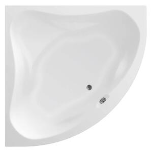 Aqualine Aqualine, cada coltar DUNAJ II 140x140x48 cm, fara picioare, alba, G1340