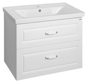Aqualine Aqualine, dulap pentru lavoar FAVOLO 76,5x60x44,6 cm, mat alb, FV280