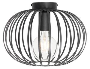 Plafoniera de design neagră 30 cm - Johanna