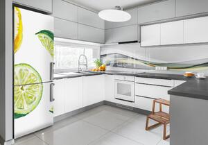 Foto Autocolant pentru piele al frigiderului Limes și lămâi