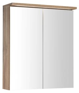 Aqualine Aqualine, Galerie KAWA STRIP cu iluminare LED 60x70x22cm, stejar emporio, WGL36S