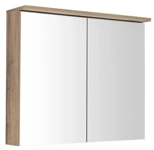 Aqualine Aqualine, Galerie KAWA STRIP cu iluminare LED 80x70x22cm, stejar emporio, WGL38S