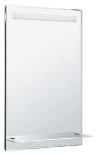 Aqualine Aqualine, oglinda iluminata cu LED 50x80cm, raft sticla, buton, ATH52