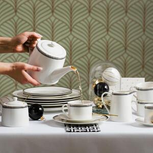 Set servire ceai sau cafea, 12 piese, 6 persoane, Art Deco