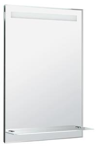 Aqualine Aqualine, oglinda iluminata cu LED 60x80cm, raft sticla, buton, ATH53