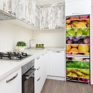 Autocolant frigider acasă fructe colorate