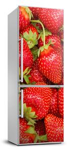 Autocolant pe frigider căpșune