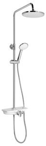 Aqualine Aqualine, coloana de dus MARCO cu baterie cu maneta, alba, SL100