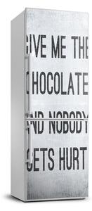 Autocolant pe frigider ciocolata da
