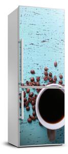 FotoFoto Autocolant pentru piele al frigiderului ceașcă de cafea