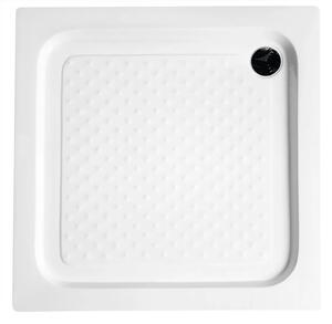 Aqualine Aqualine, Cadă de duș autoportabilă din acril, pătrată 80x80x15cm, BTTQ80