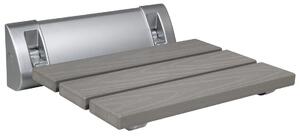 Aqualine Aqualine, Scaun de duș pliabil 32x32,5 cm, WPC, gri, AE236GR