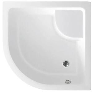 Aqualine Aqualine, Cadă de duș din acril, sfert de cerc 80x80x28cm inclusiv picioare, R550, C83