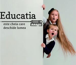 Sticker Educativ - Educatia este cheia