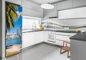 Autocolant frigider acasă Miami acasă