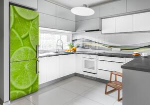 Foto Autocolant pentru piele al frigiderului lămâi verzi