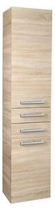 Aqualine Aqualine, VEGA Dulap înalt 35x184x31cm, stejar platină, VG985