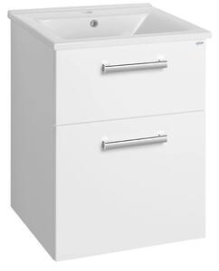 Aqualine Aqualine, dulap lavoar VEGA 50cm, 2xsertare, alb, VG053