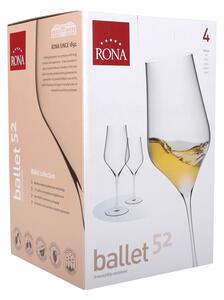 Set 4 pahare vin 520ml, RONA Ballet