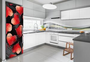 Foto Autocolant pentru piele al frigiderului inima geometrică