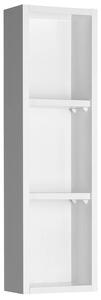 Aqualine Aqualine, dulap cu oglindă superioară ZOJA, 20x70x12cm, stânga, alb, 45463