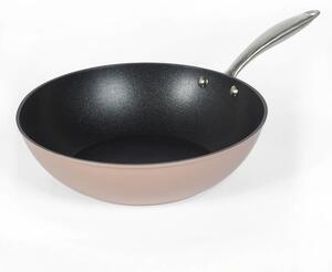 Tigaie wok 28cm, invelis non-stick, Metallic