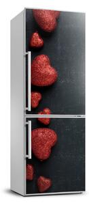 Foto Autocolant pentru piele al frigiderului Inima pe o placă